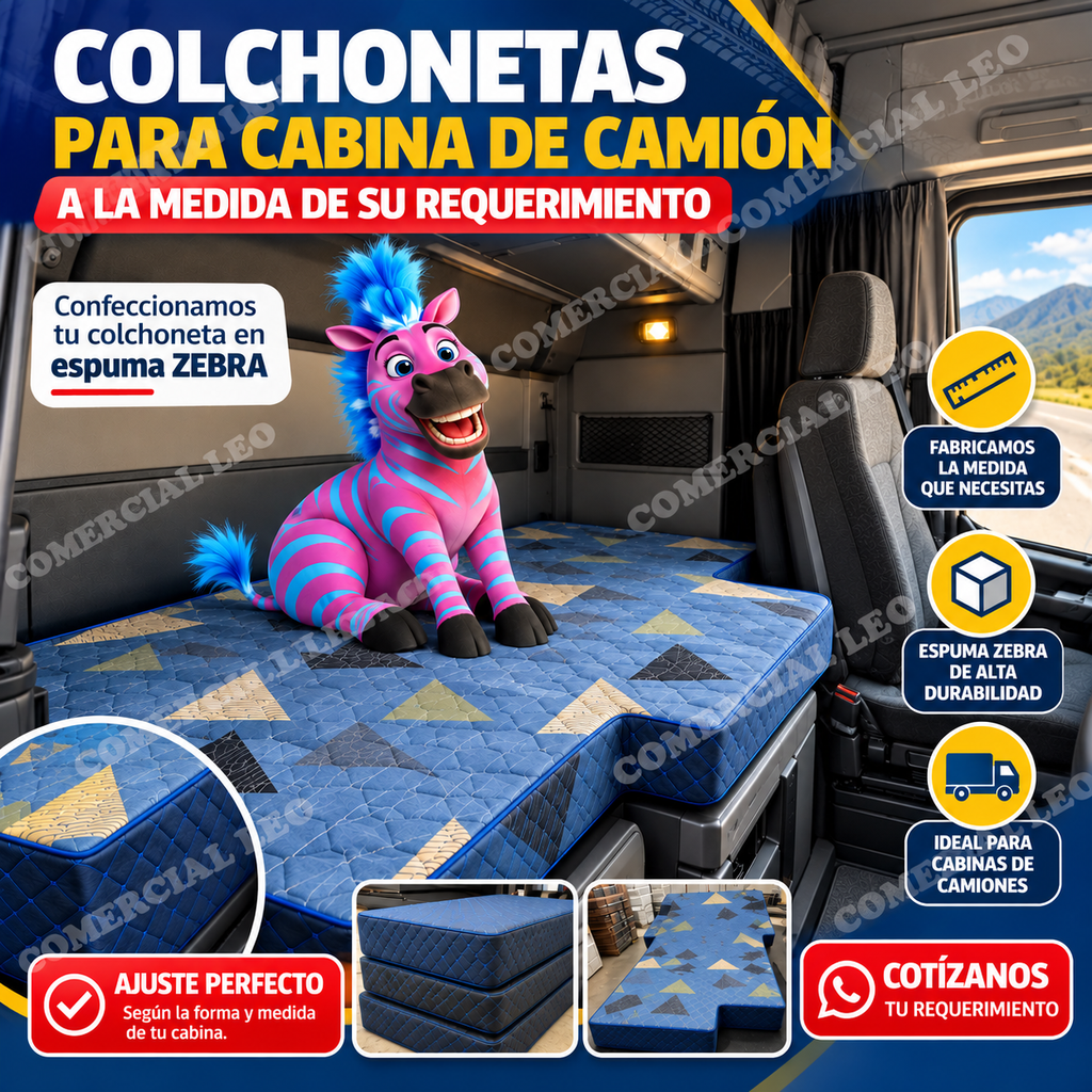 CONFECCION DE COLCHONETAS PARA CAMION