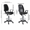 SILLA GIRATORIA CAJERO C/BRAZO (4003AT2P)