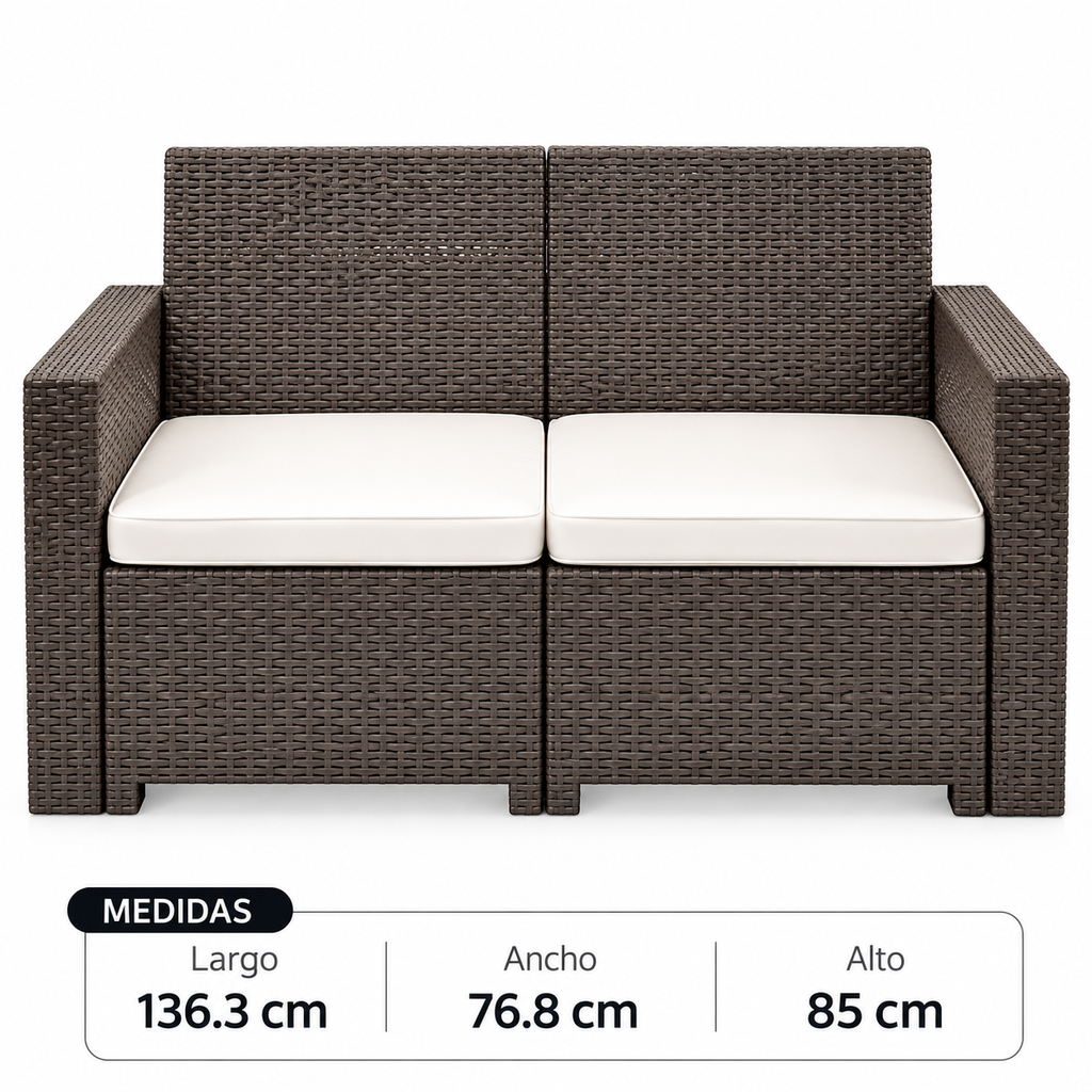 SILLON TAVARUA 2 CUERPOS MODELO RATAN