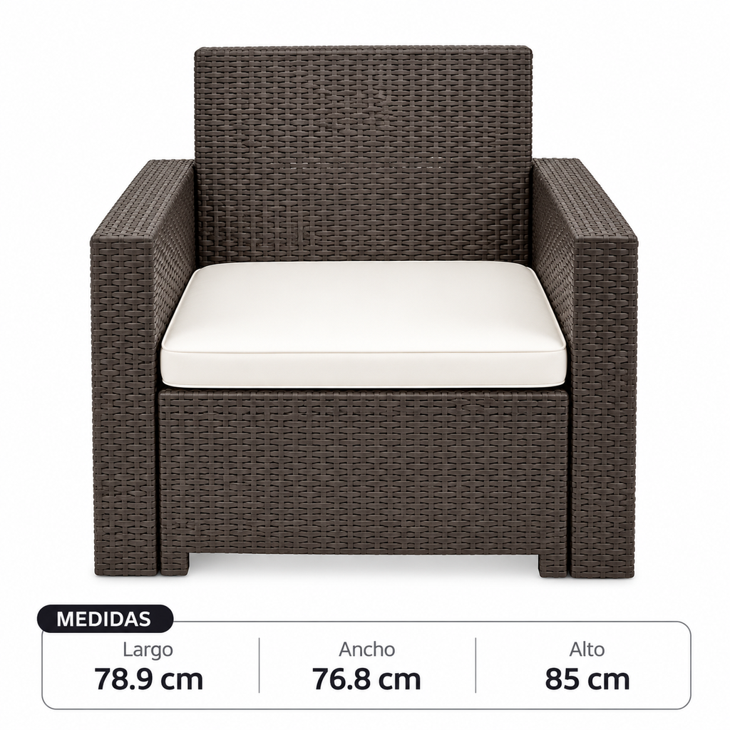 SILLON TAVARUA 2 CUERPOS MODELO RATAN