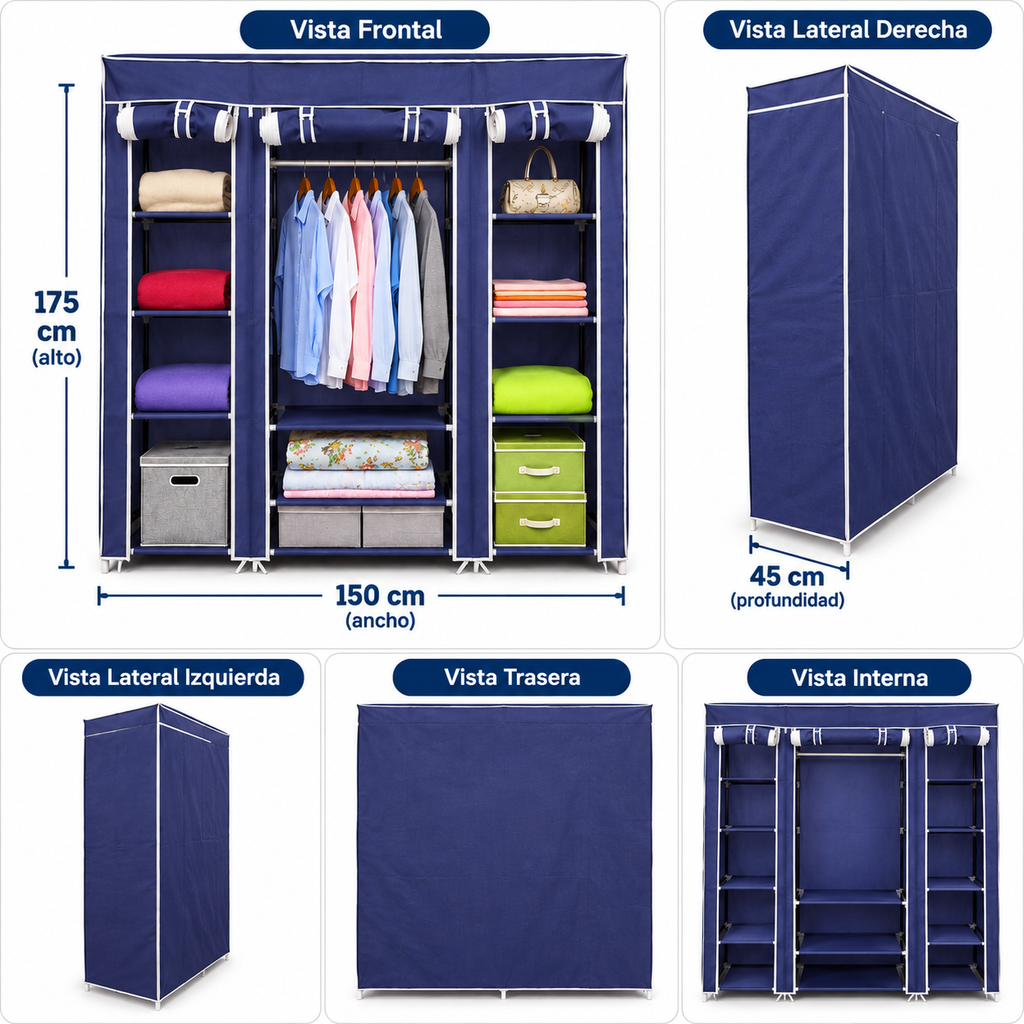 ROPERO IMPORTADO COD 68150 (175X45X150)