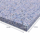 ESPUMA PRENSADO COLCHONERIA MULTICOLOR 1/2" D-90 (1.90 X 1.35 MTS)
