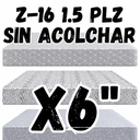 COLCHON ZEBRA 16 SIN ACOLCHAR 1.5 PLZ X 6" (1.85X1.00X6") Z-16