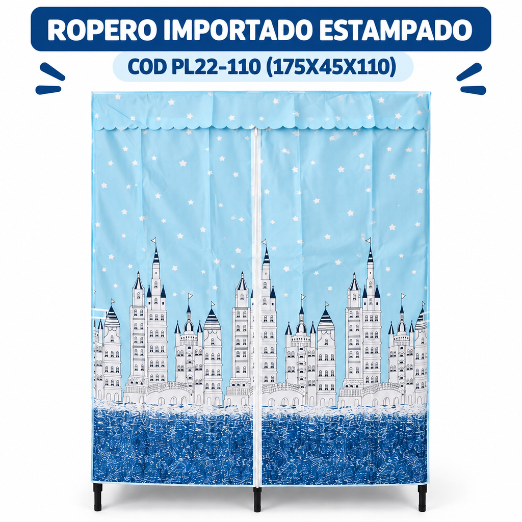 ROPERO IMPORTADO ESTAMPADO COD PL22-110 (175X45X110)