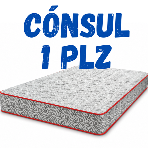 COLCHON RESORTE CONSUL PLUS 1 PLZ M.PARAISO